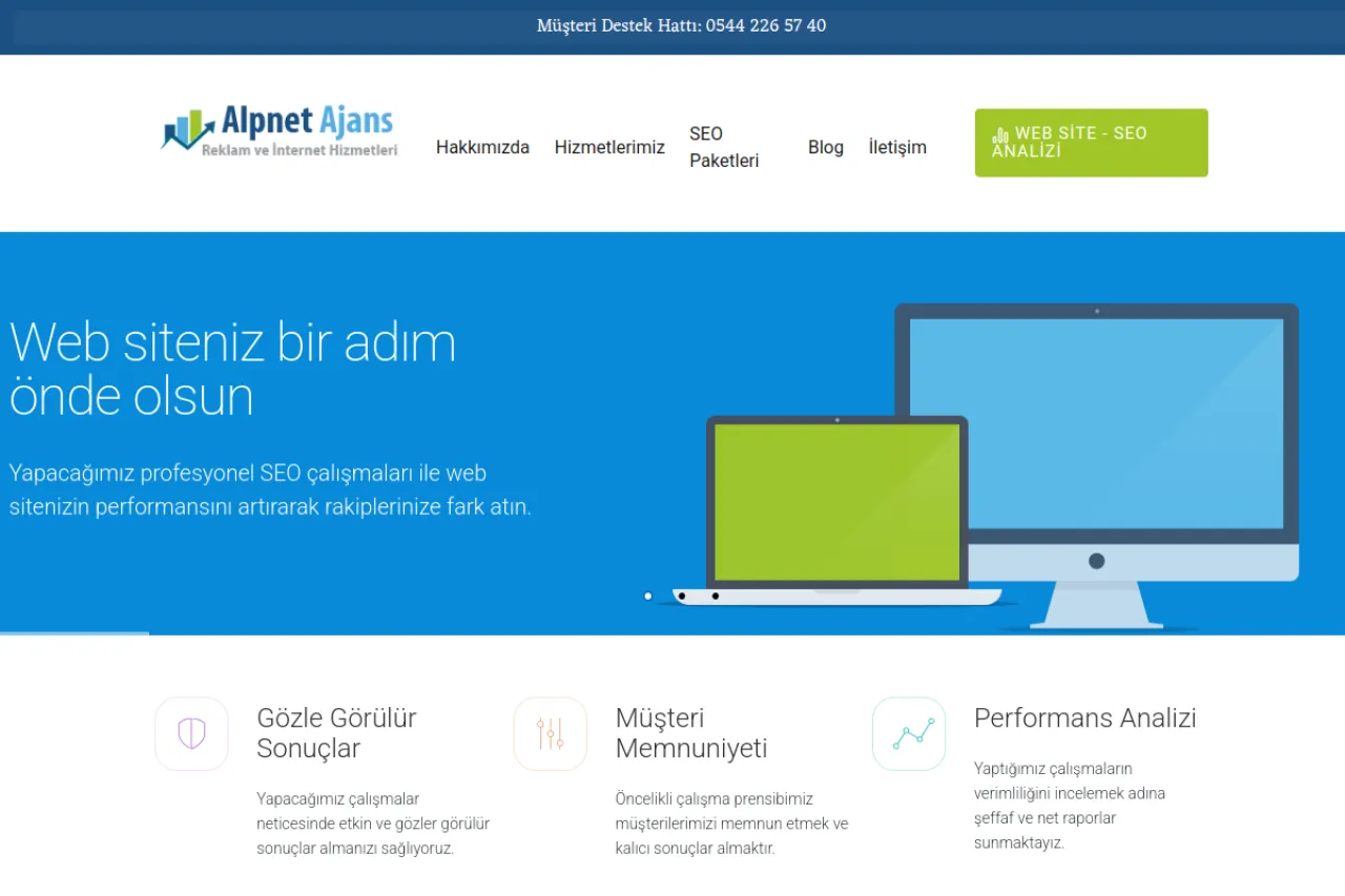 aksarayajans.com web sitesi ekran görüntüsü - DA 14