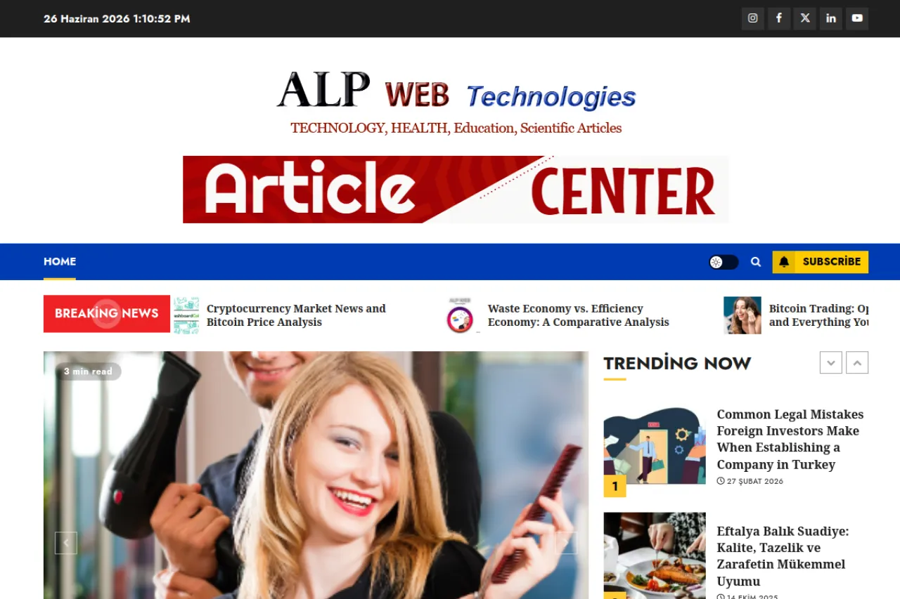 alpwebtechnologies.com web sitesi ekran görüntüsü - Teknoloji - DA 57
