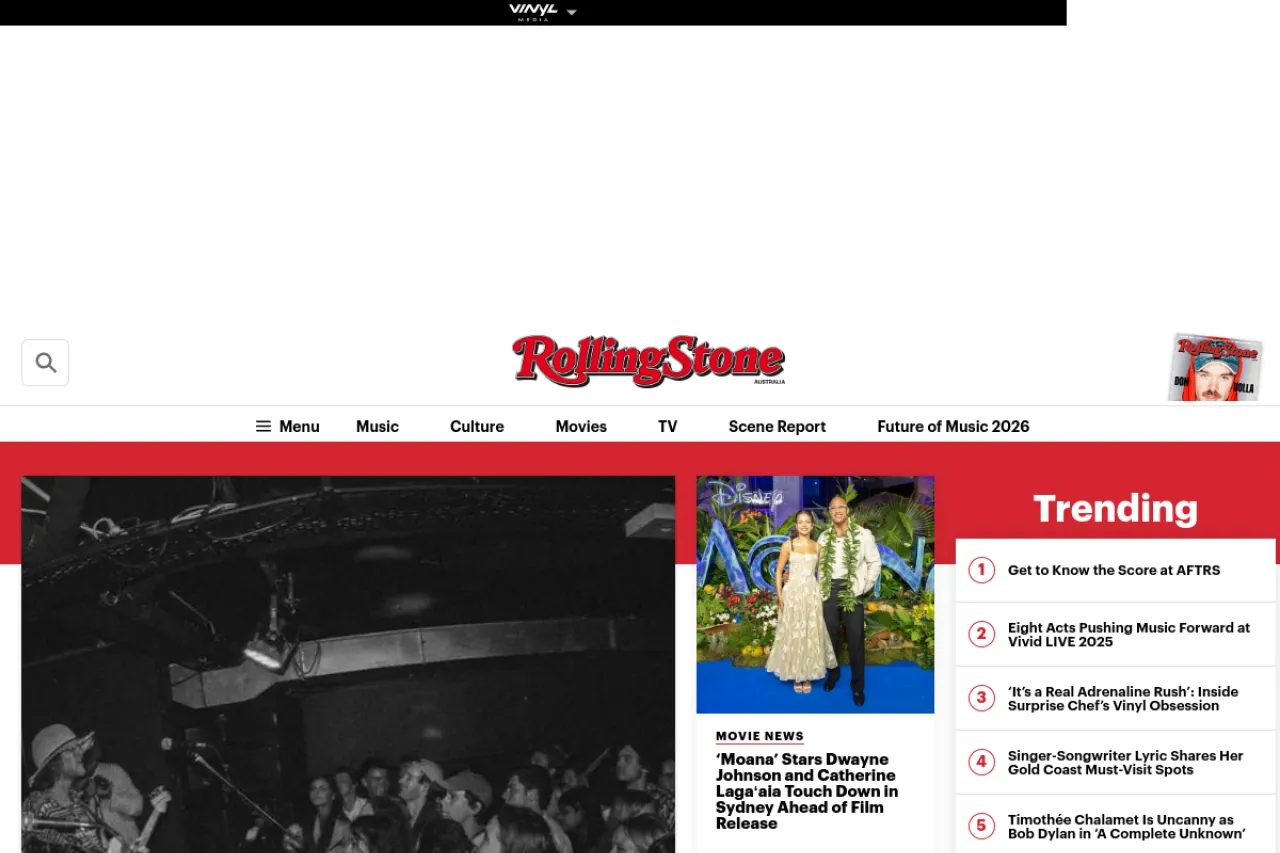 au.rollingstone.com web sitesi ekran görüntüsü - Haber - DA 92