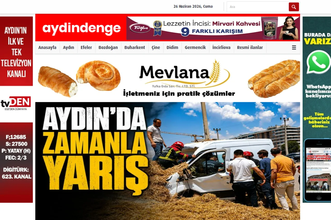 aydindenge.com.tr web sitesi ekran görüntüsü - DA 31