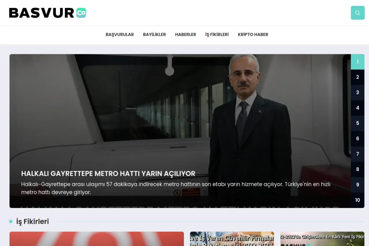 basvur.co web sitesi ekran görüntüsü - DA 38