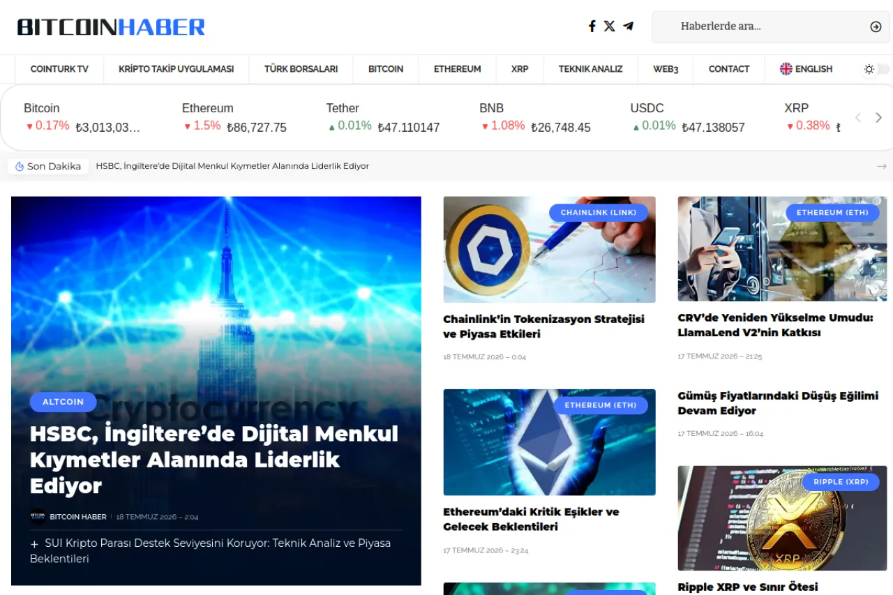 bitcoinhaber.net web sitesi ekran görüntüsü - Haber - DA 29