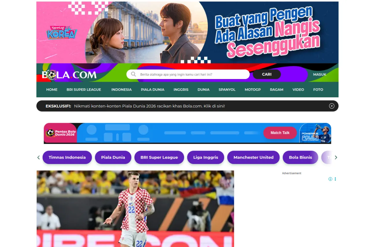 bola.com web sitesi ekran görüntüsü - Haber - DA 57