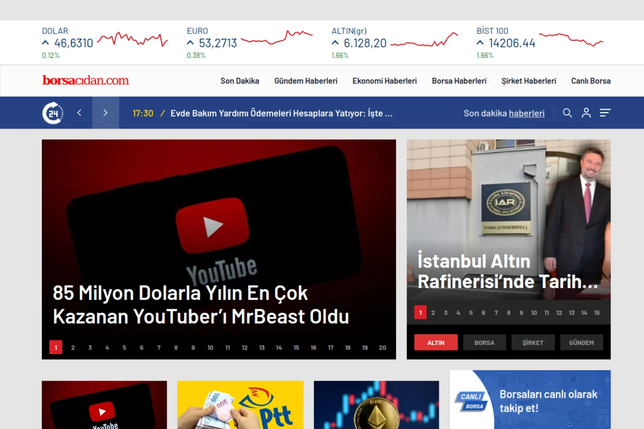 Borsacıdan web sitesi ekran görüntüsü - Finans - DA 54