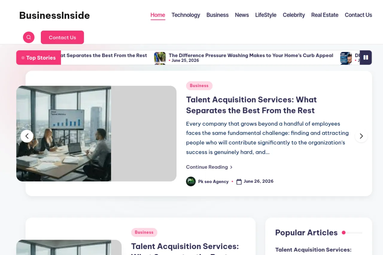 businessinside.co.uk web sitesi ekran görüntüsü - DA 42