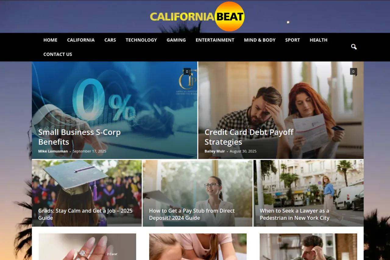californiabeat.org web sitesi ekran görüntüsü - DA 57