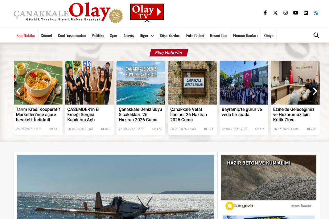 canakkaleolay.com web sitesi ekran görüntüsü - DA 35