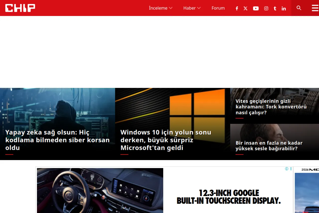 chip.com.tr web sitesi ekran görüntüsü - DA 54