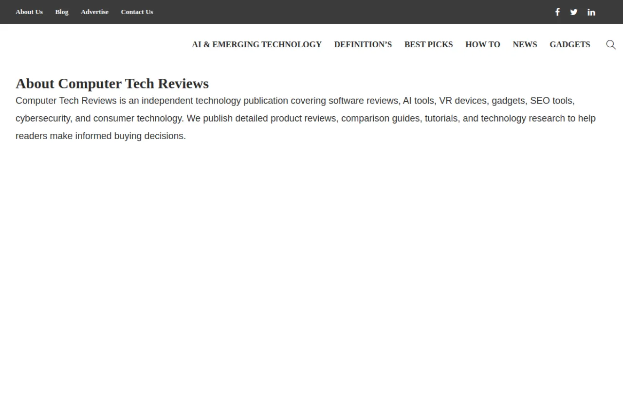 computertechreviews.com web sitesi ekran görüntüsü - Teknoloji - DA 61