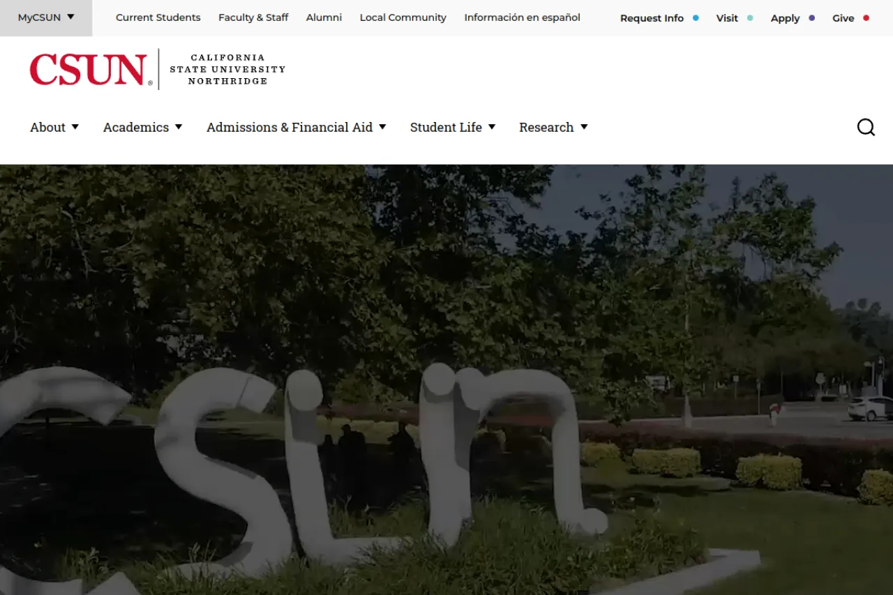csun.edu web sitesi ekran görüntüsü - Haber - DA 83