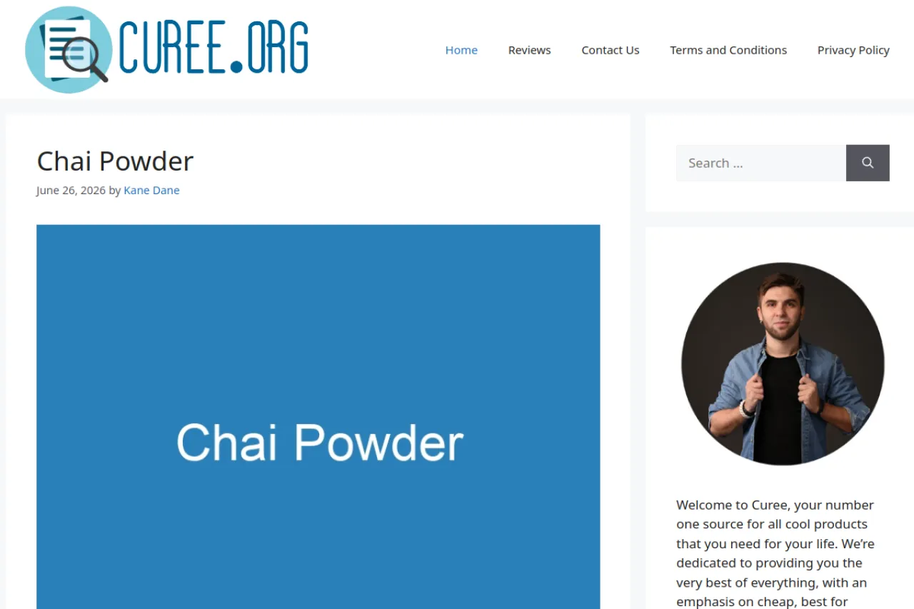 curee.org web sitesi ekran görüntüsü - DA 66