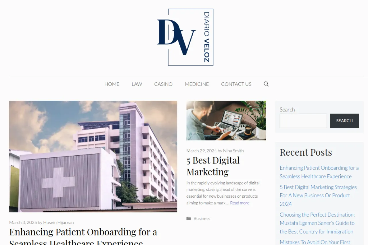 diarioveloz.com web sitesi ekran görüntüsü - DA 66