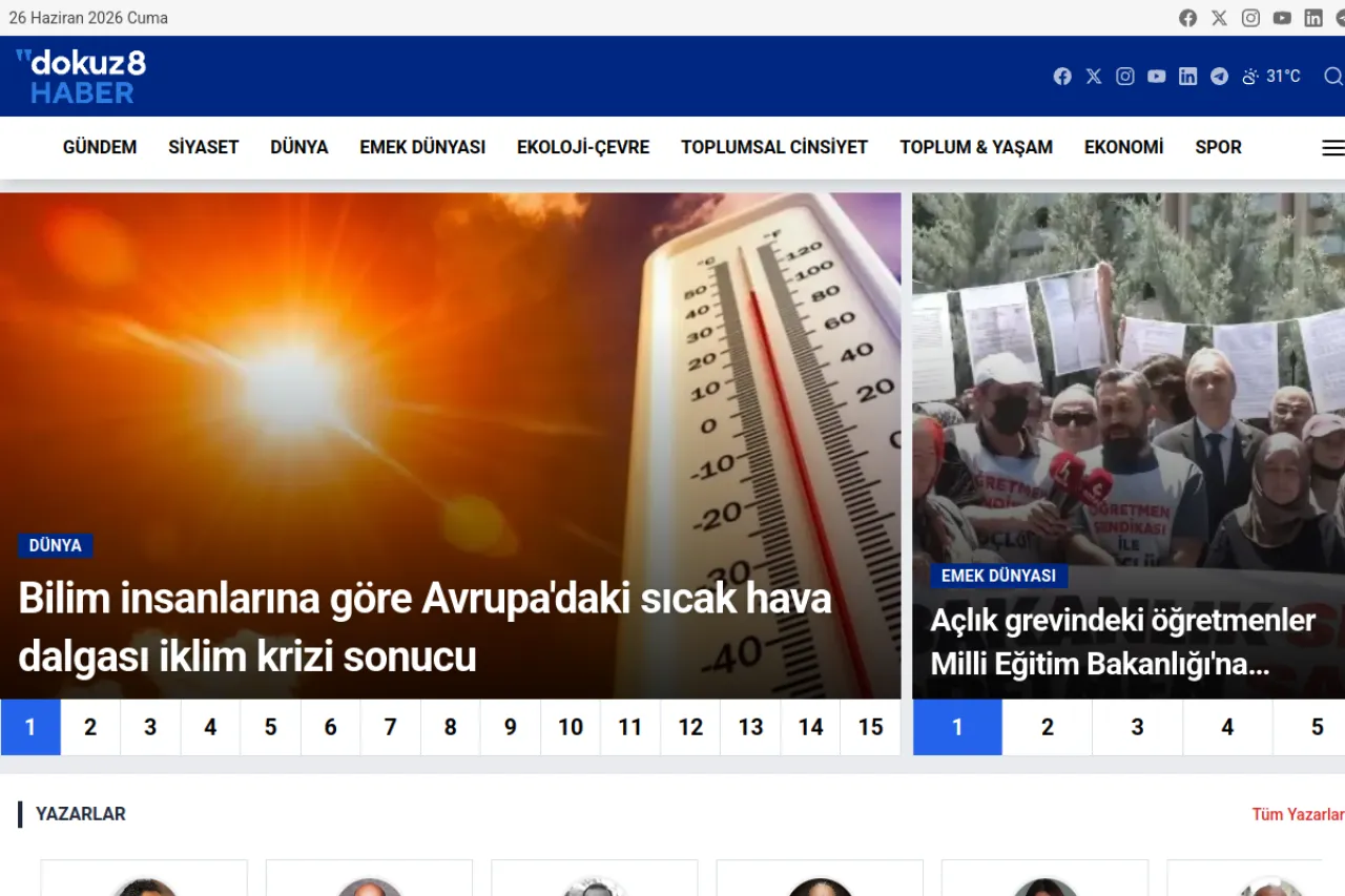 dokuz8haber.net web sitesi ekran görüntüsü - Haber - DA 40