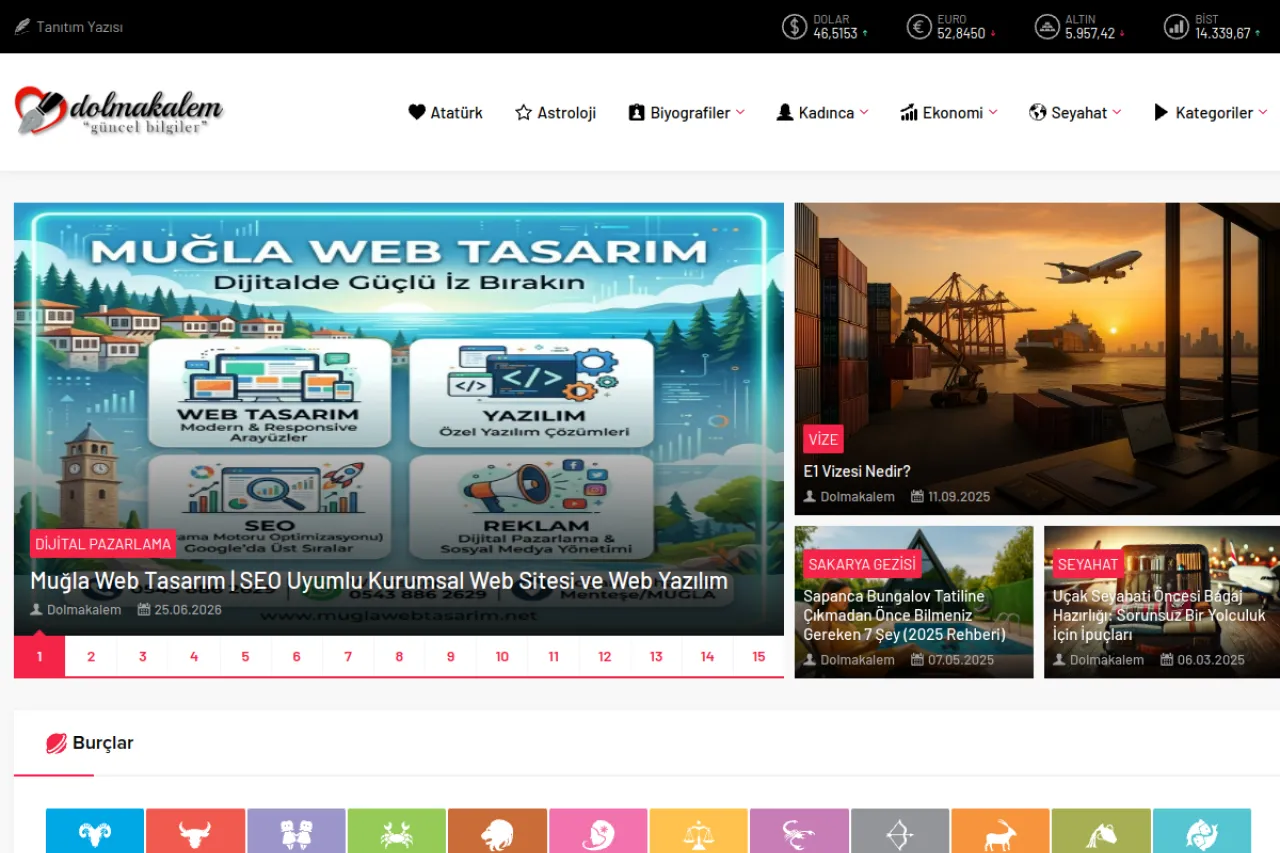 dolmakalem.net web sitesi ekran görüntüsü - DA 40
