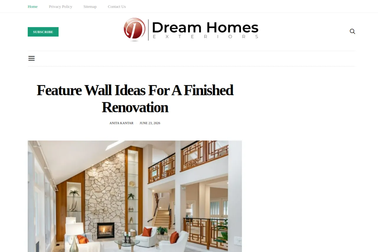 dreamhomesexteriors.com web sitesi ekran görüntüsü - DA 55