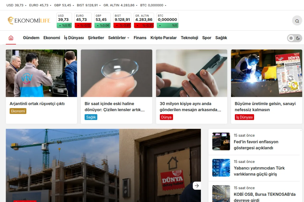 ekonomilife.com web sitesi ekran görüntüsü - Ekonomi - DA 35