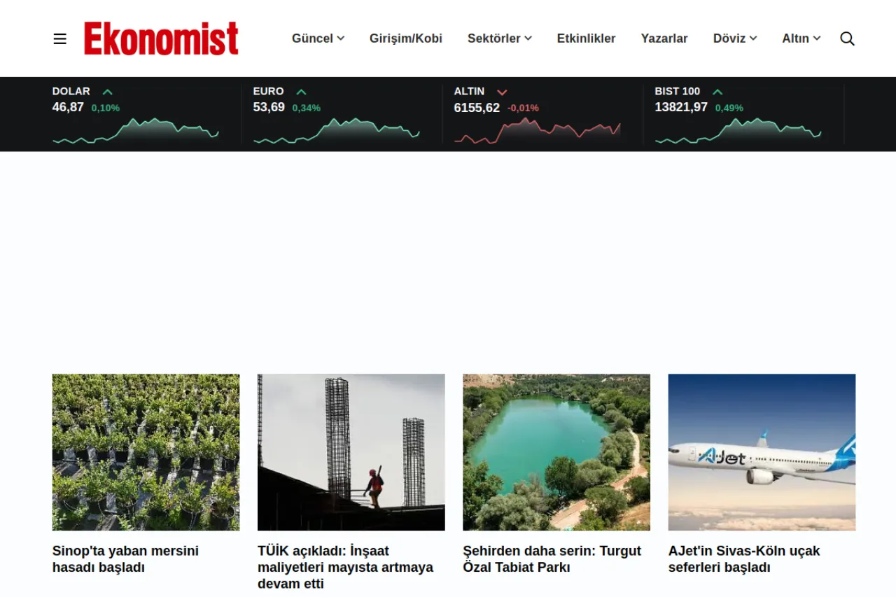 ekonomist.com.tr web sitesi ekran görüntüsü - Ekonomi - DA 41