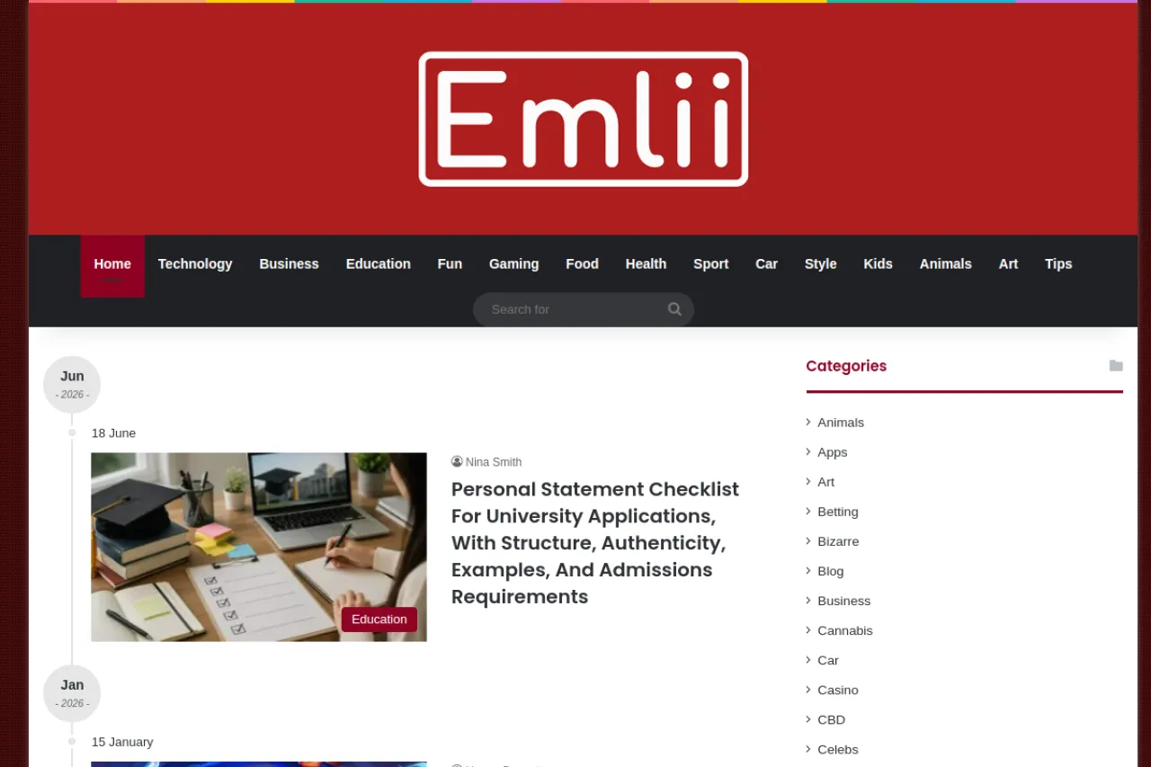 emlii.com web sitesi ekran görüntüsü - DA 76