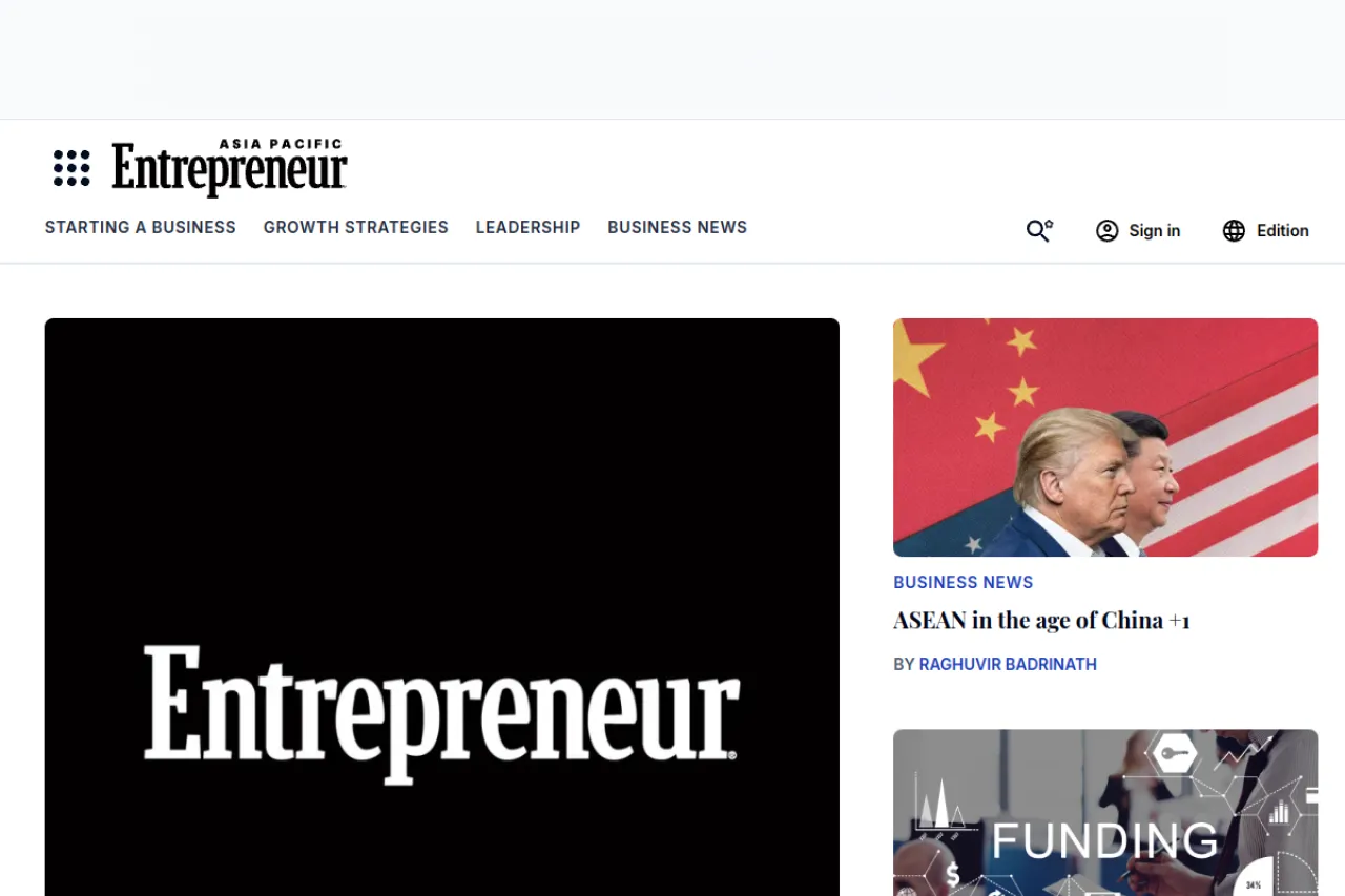 entrepreneur.com/en-au web sitesi ekran görüntüsü - Haber - DA 92