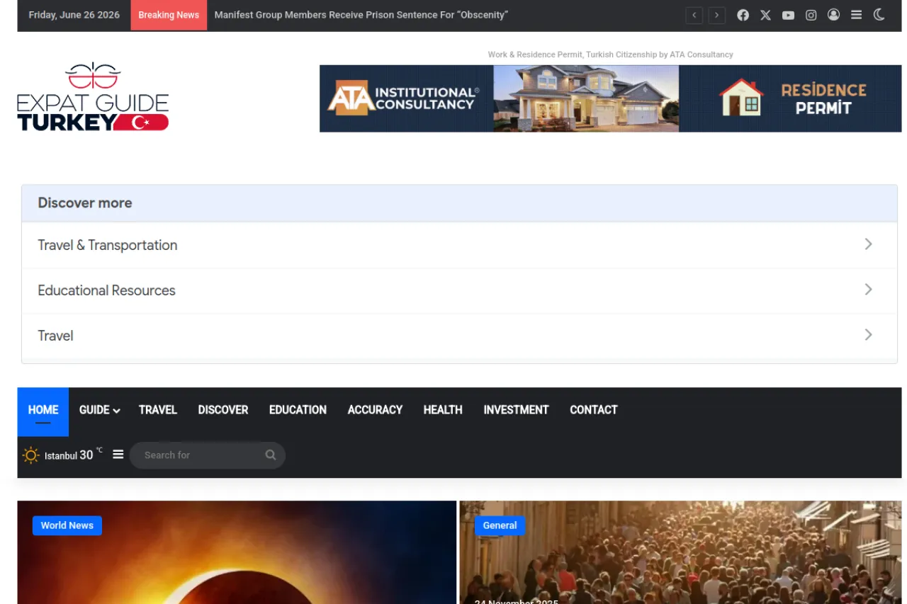 expatguideturkey.com web sitesi ekran görüntüsü - DA 34
