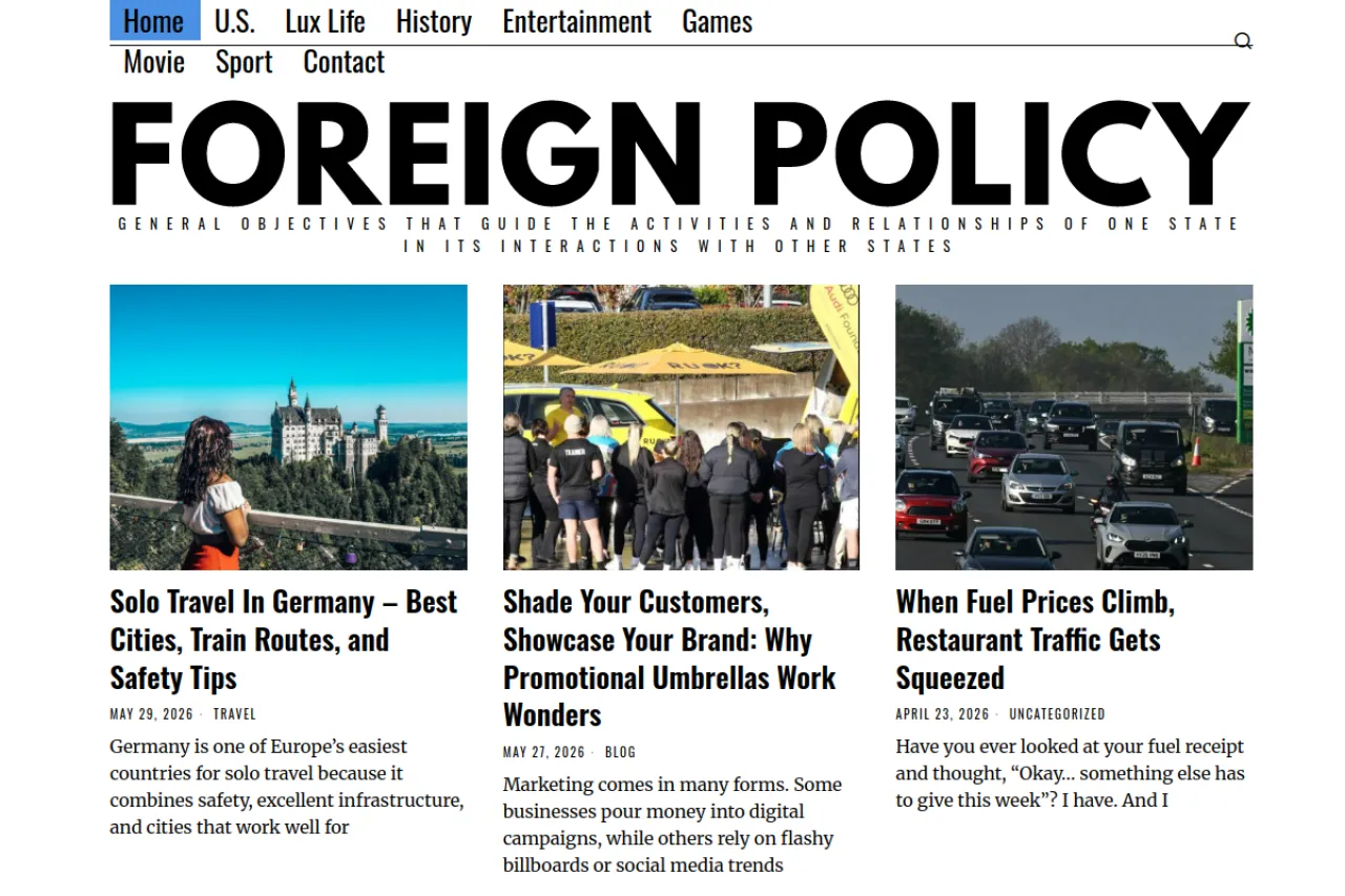 foreignpolicyi.org web sitesi ekran görüntüsü - DA 77