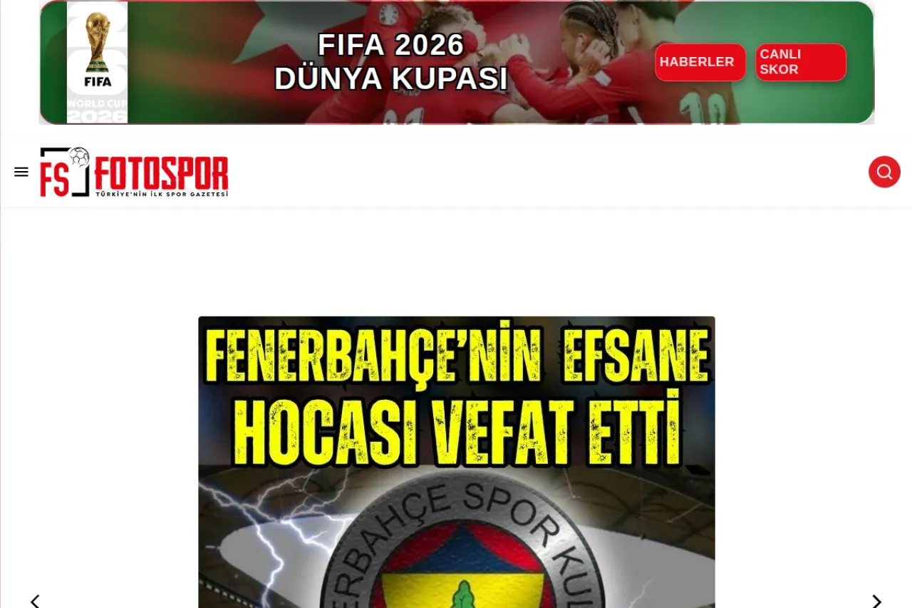 fotospor.com web sitesi ekran görüntüsü - Spor - DA 59