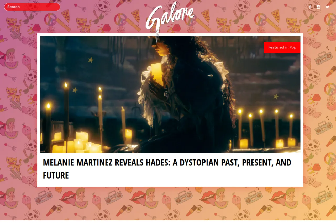 galoremag.com web sitesi ekran görüntüsü - Haber - DA 78
