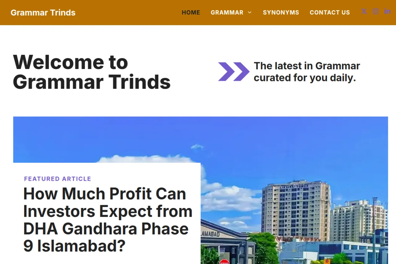 grammartrinds.com web sitesi ekran görüntüsü - DA 33