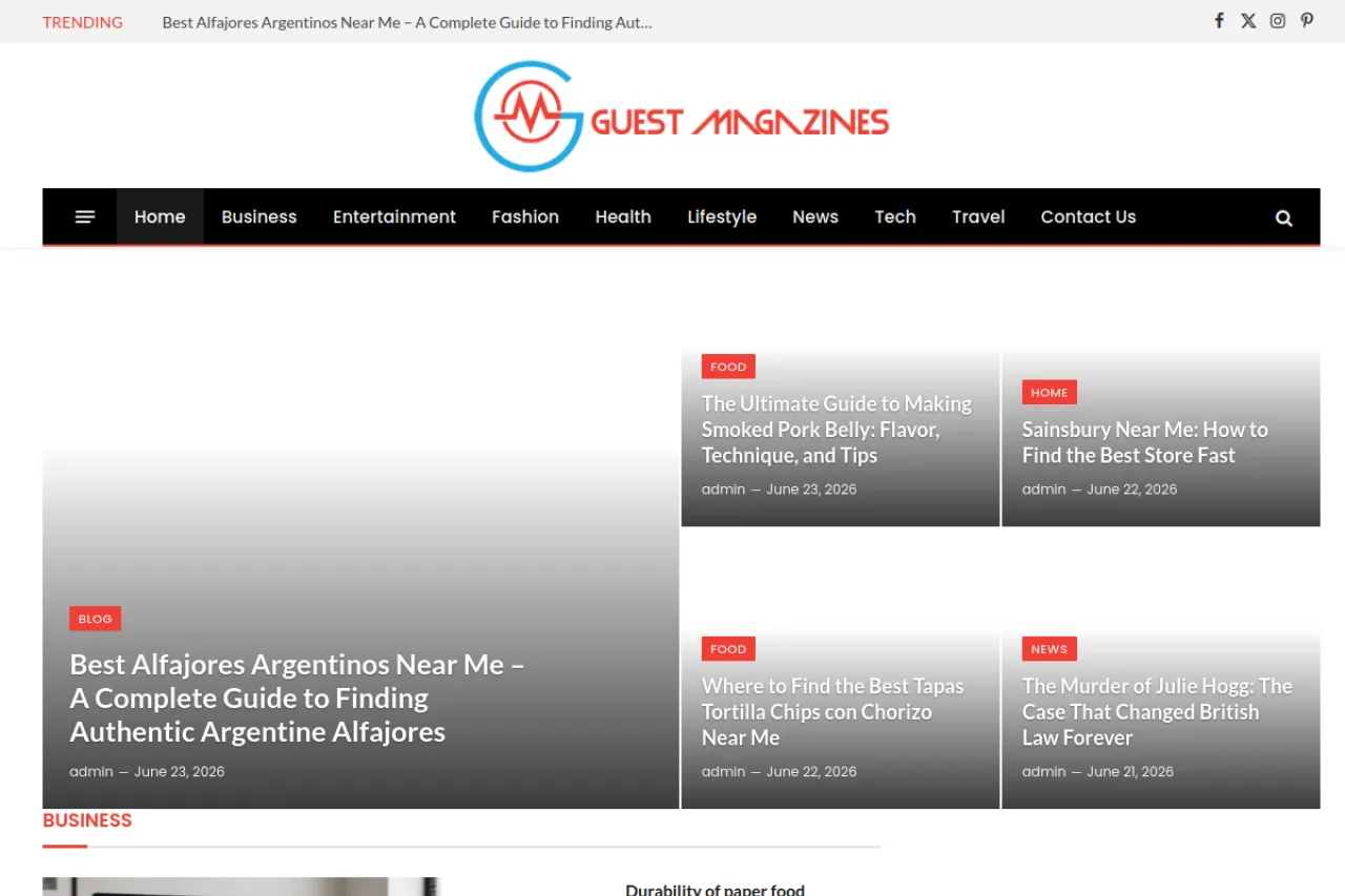 guestmagazines.co.uk web sitesi ekran görüntüsü - DA 39