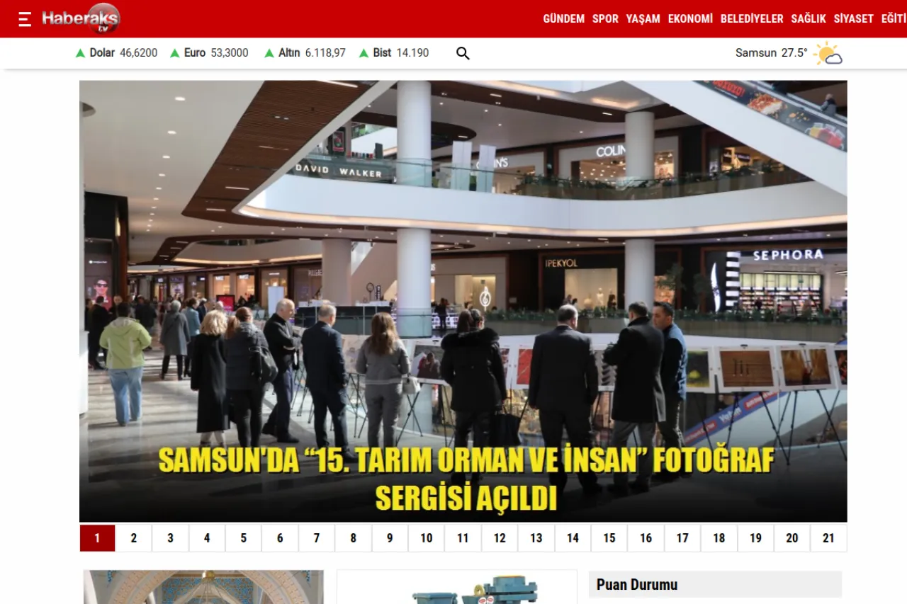 haberaks.com.tr web sitesi ekran görüntüsü - Haber - DA 51