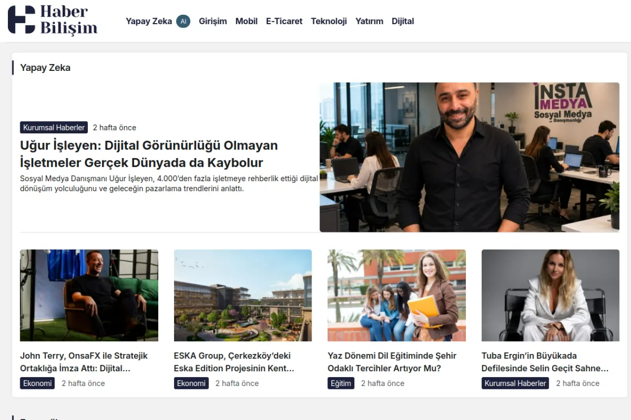 haberbilisim.com web sitesi ekran görüntüsü - Haber - DA 14