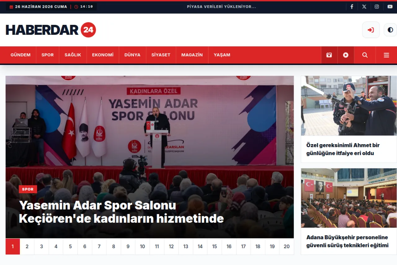 haberdar24.com web sitesi ekran görüntüsü - Haber - DA 55