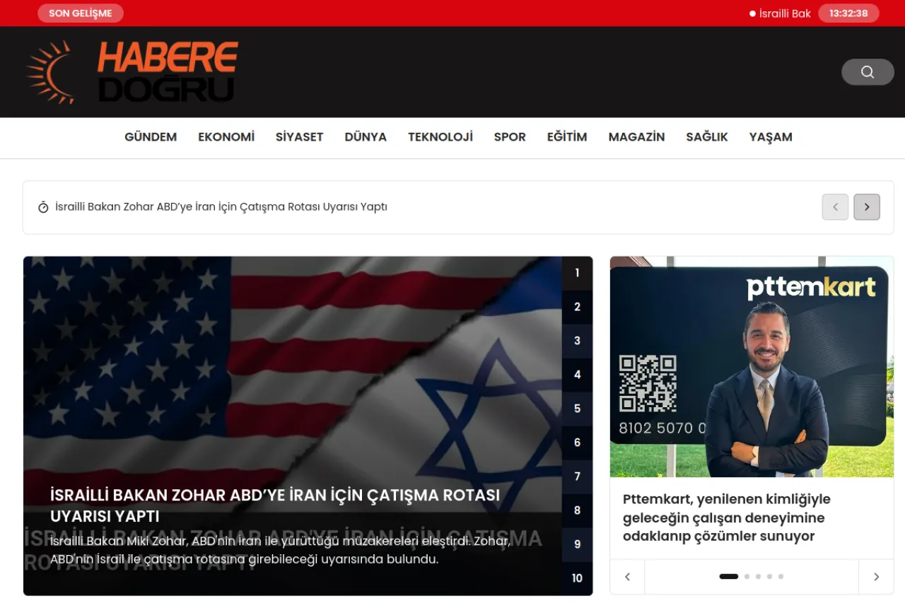 haberedogru.com web sitesi ekran görüntüsü - Haber - DA 56