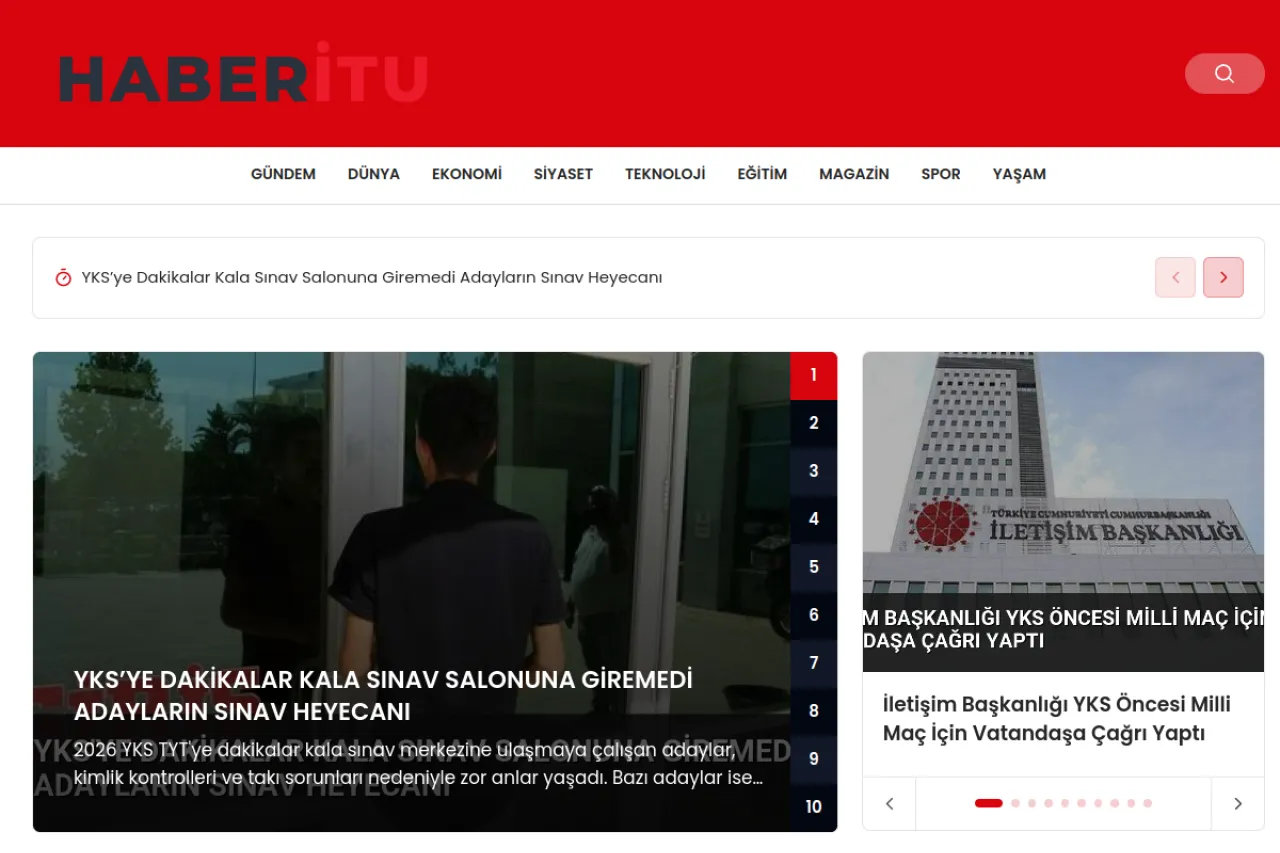 haberitu.com web sitesi ekran görüntüsü - Haber - DA 34