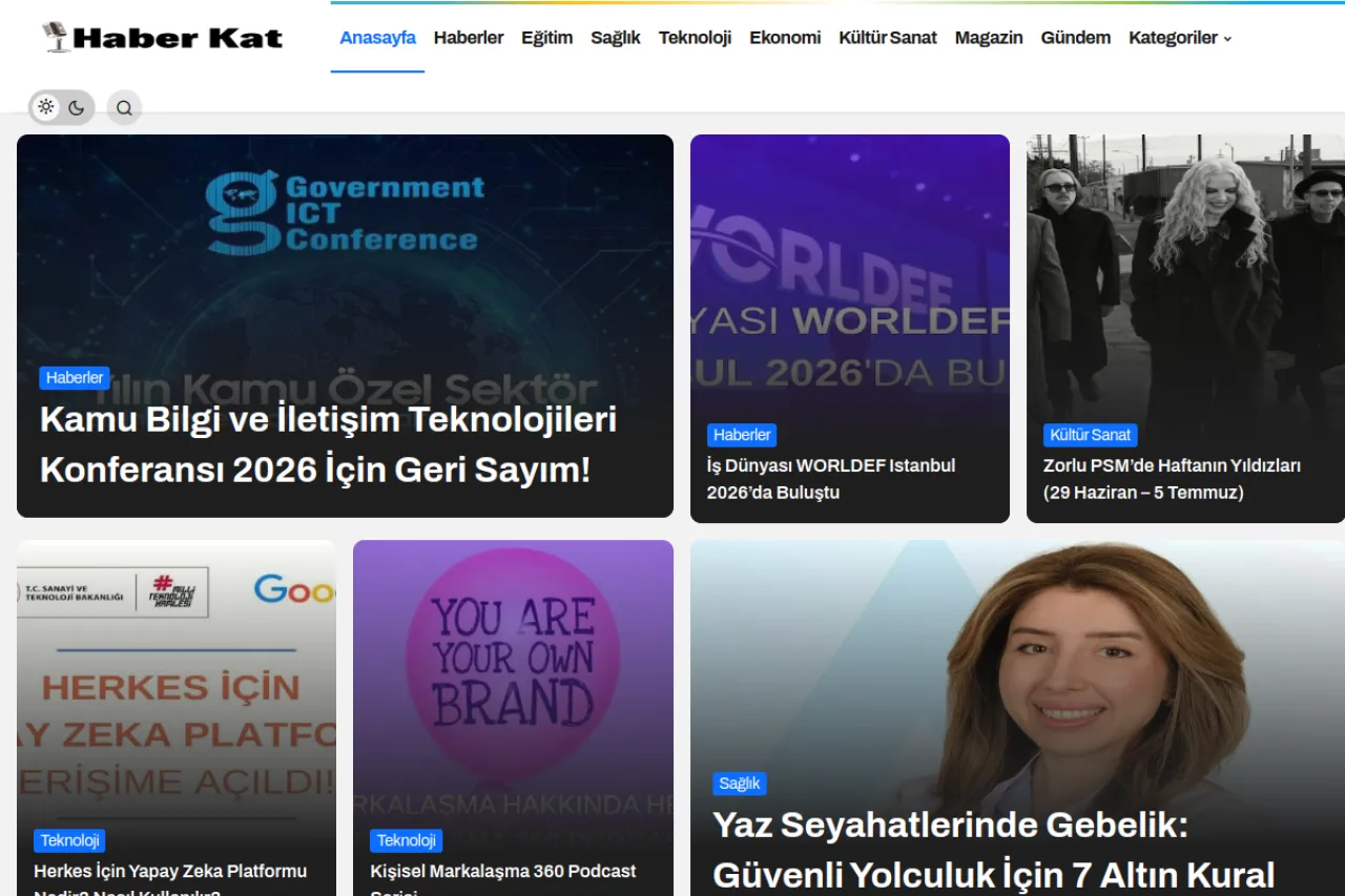 haberkat.com web sitesi ekran görüntüsü - Haber - DA 55