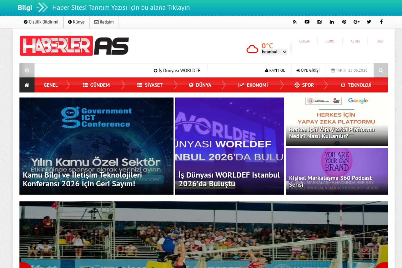 haberleras.com web sitesi ekran görüntüsü - Haber - DA 54