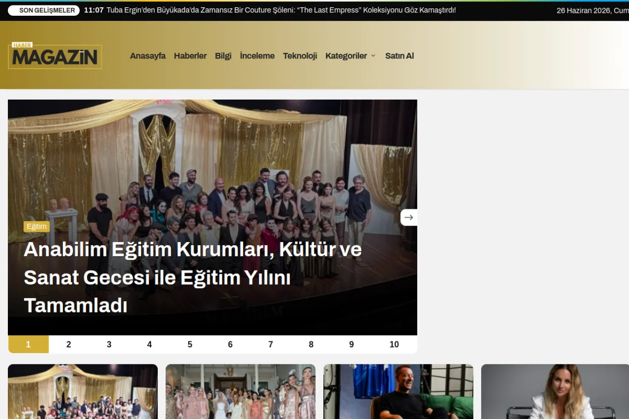 habermagazin.com.tr web sitesi ekran görüntüsü - Haber - DA 3