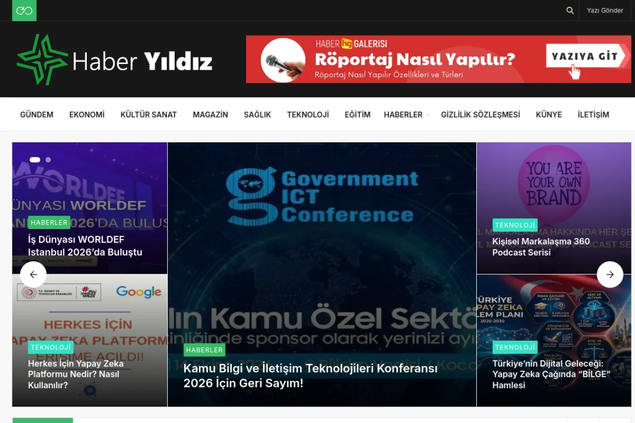 haberyildiz.com web sitesi ekran görüntüsü - Haber - DA 56