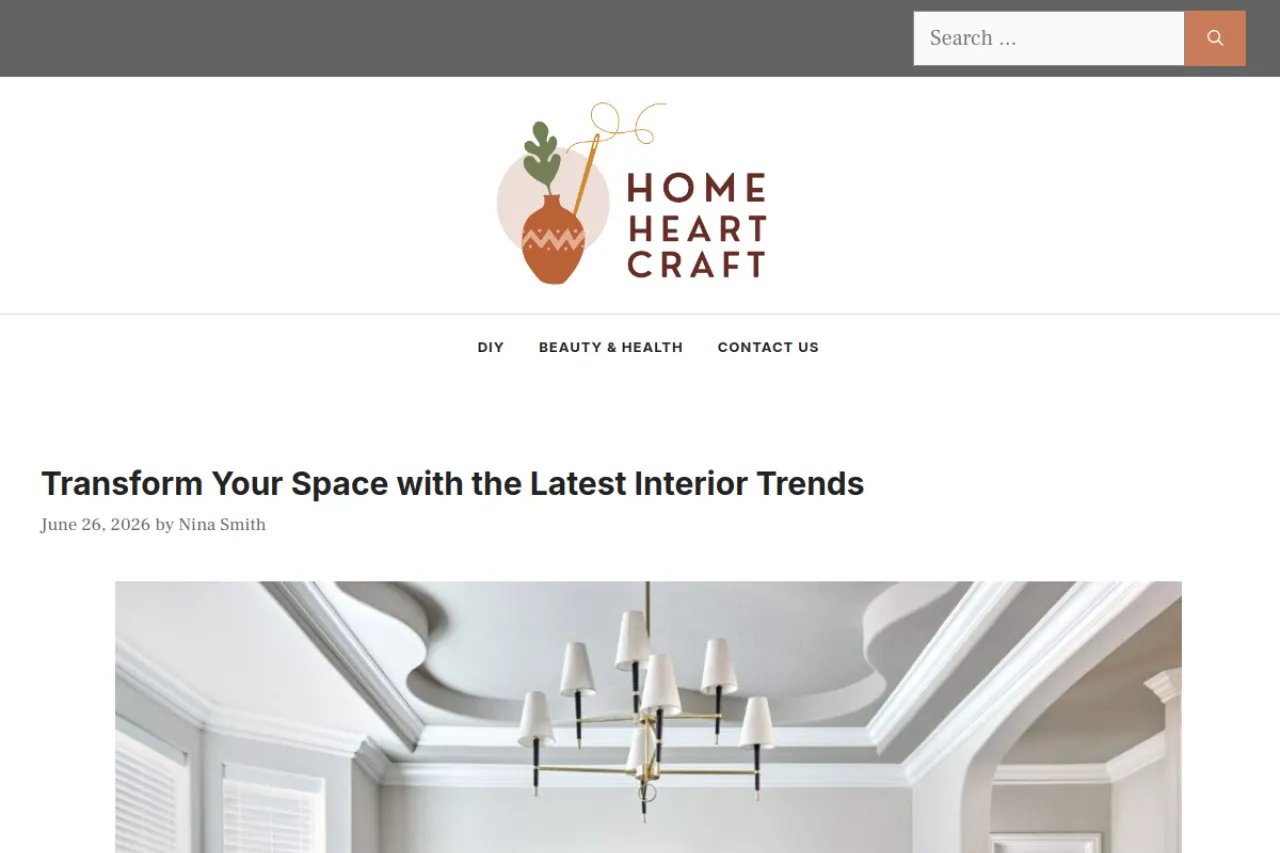 homeheartcraft.com web sitesi ekran görüntüsü - DA 51