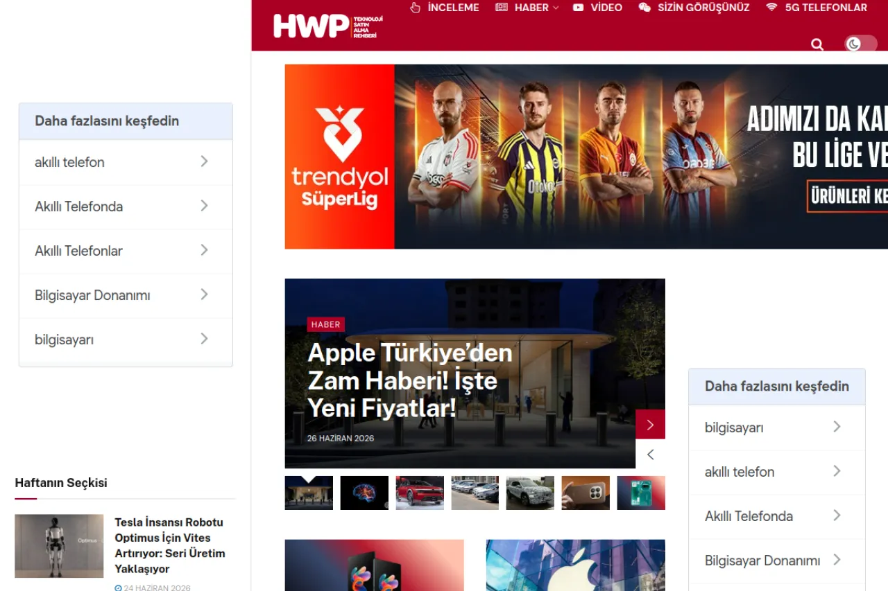 hwp.com.tr web sitesi ekran görüntüsü - DA 40