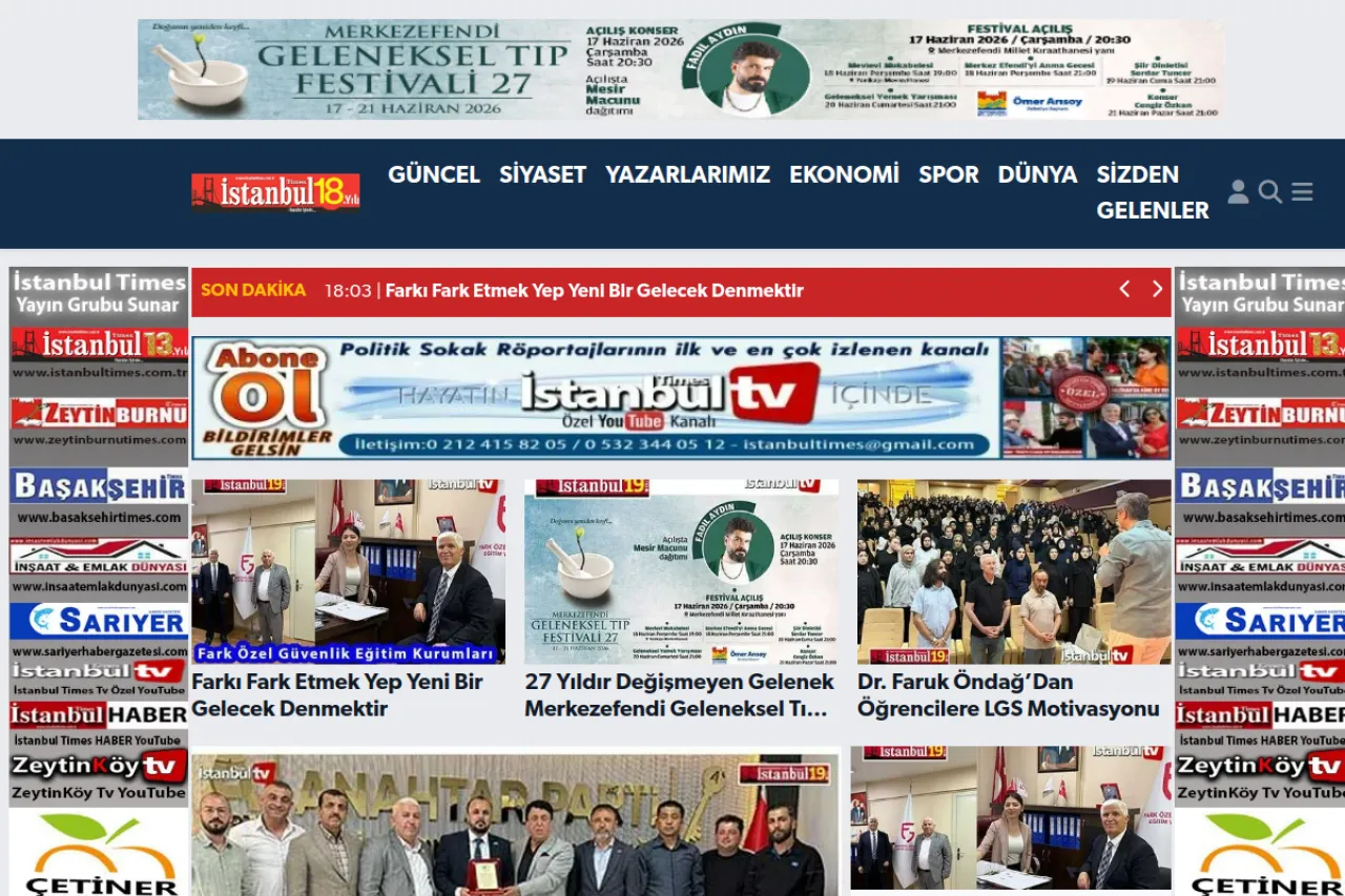 istanbultimes.com.tr web sitesi ekran görüntüsü - DA 28