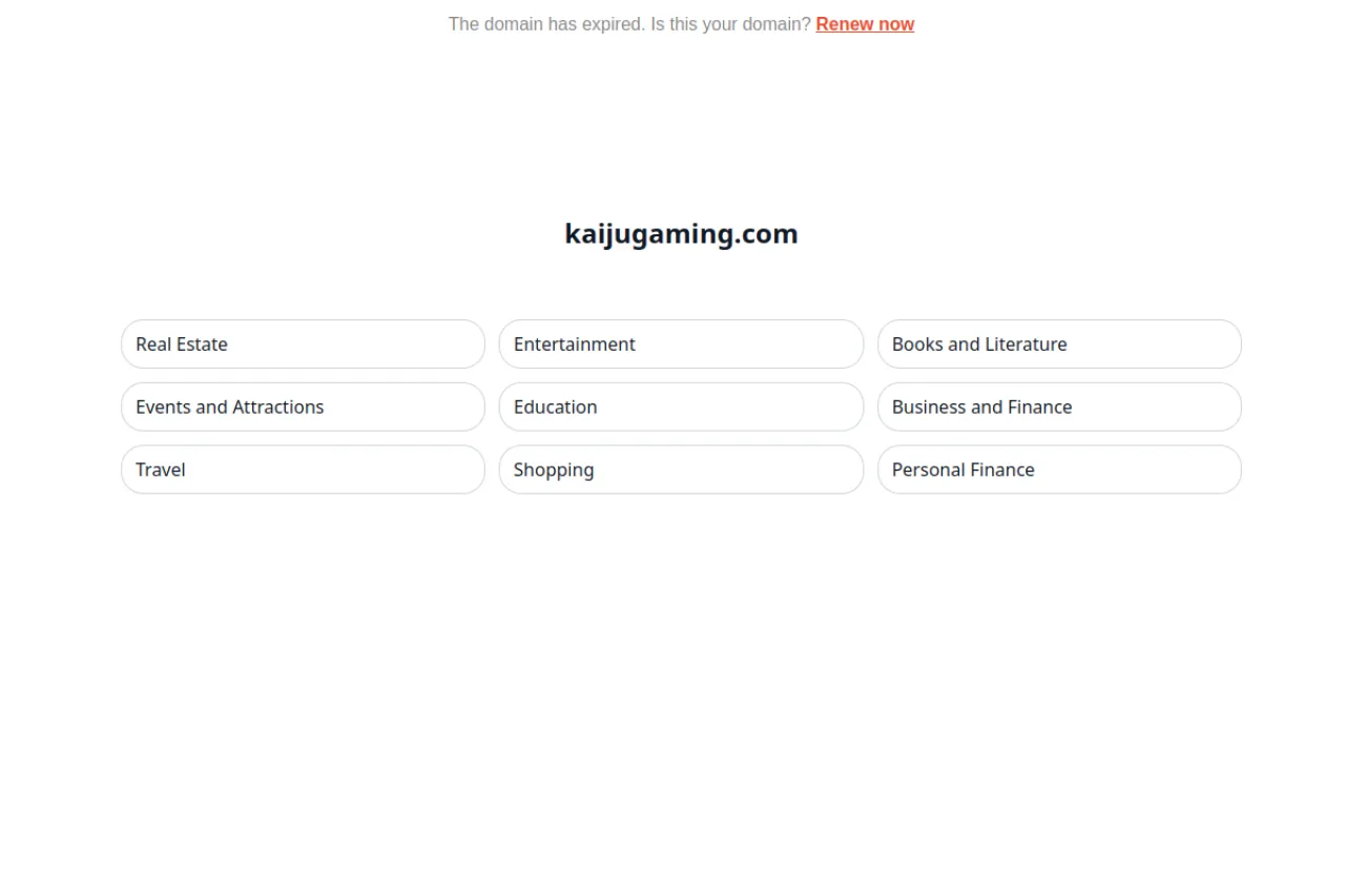kaijugaming.com web sitesi ekran görüntüsü - DA 67