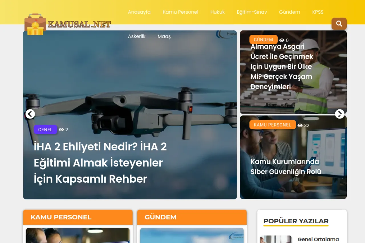 kamusal.net web sitesi ekran görüntüsü - DA 54