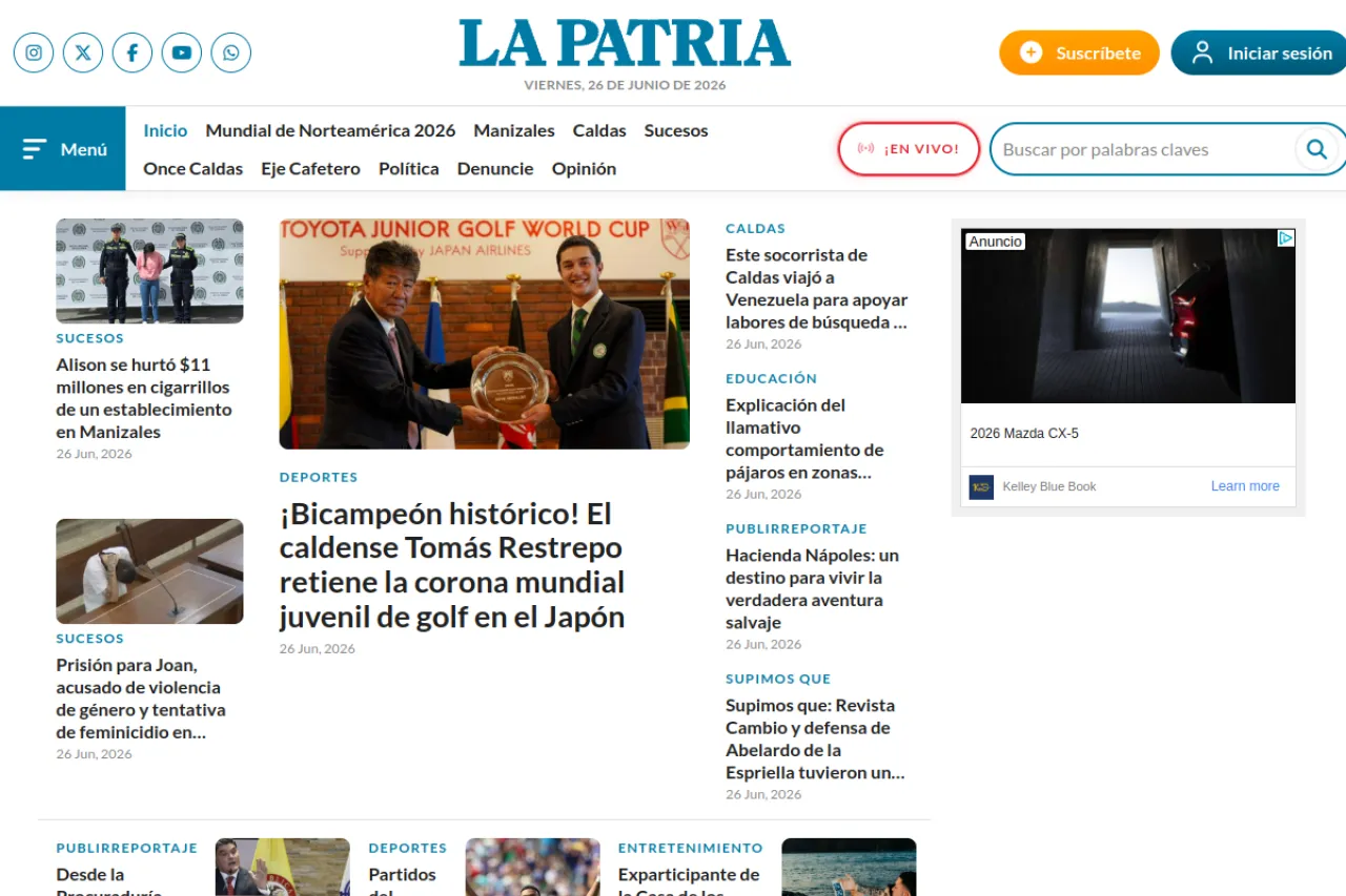 lapatria.com web sitesi ekran görüntüsü - Haber - DA 68