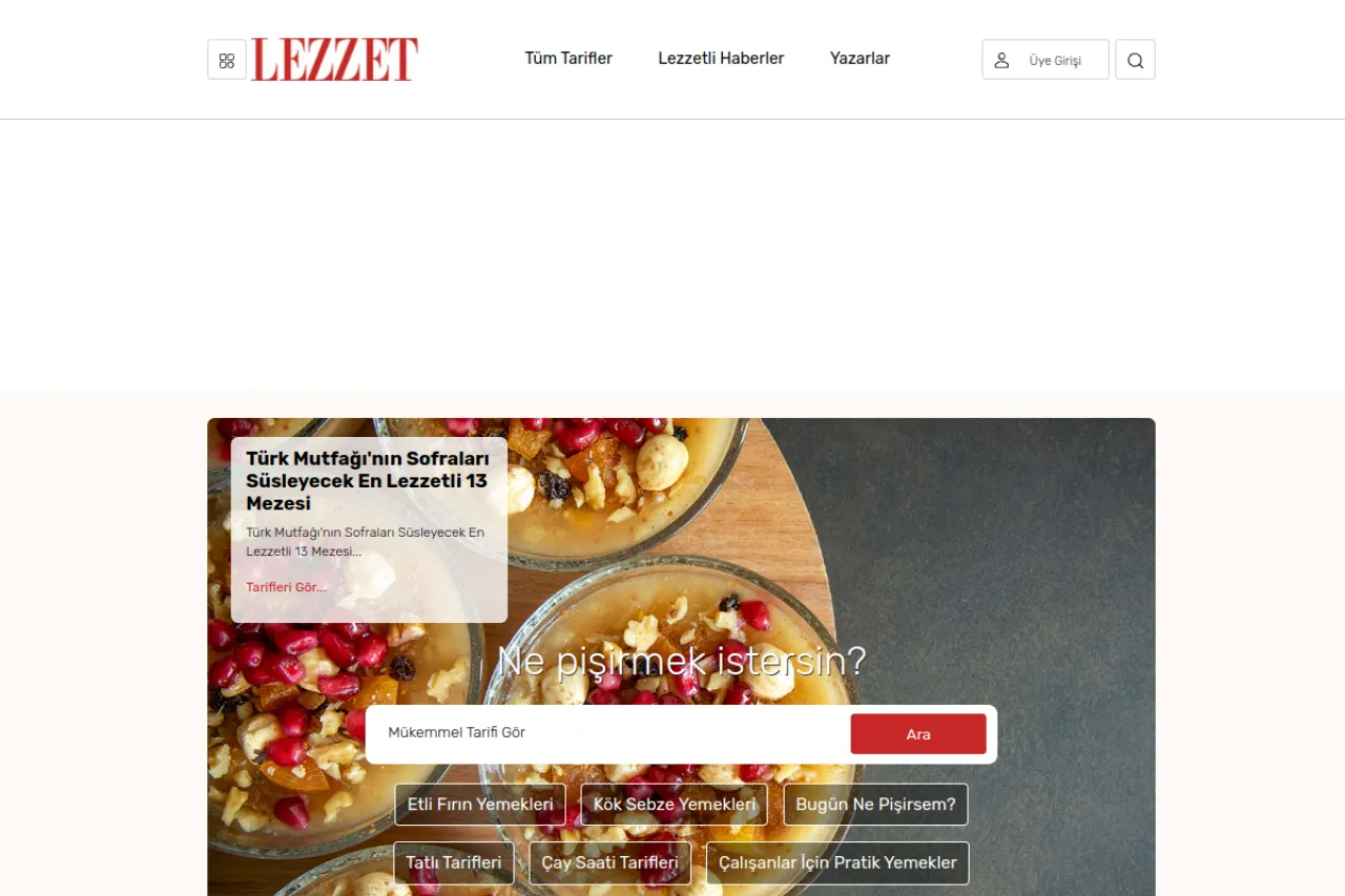 lezzet.com.tr web sitesi ekran görüntüsü - DA 34