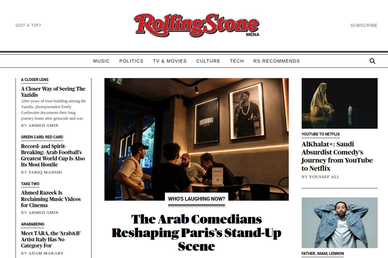 mena.rollingstone.com web sitesi ekran görüntüsü - Haber - DA 92