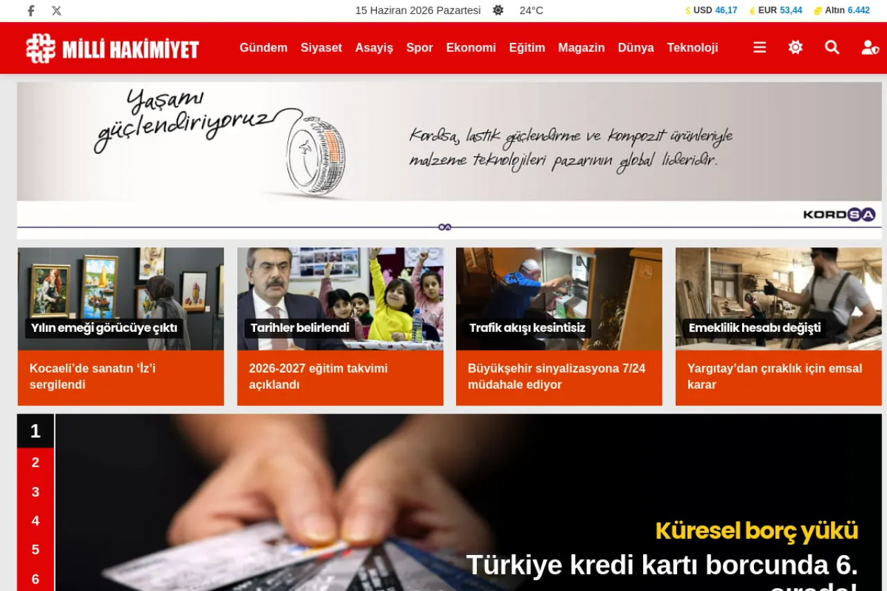 millihakimiyet.com web sitesi ekran görüntüsü - DA 19