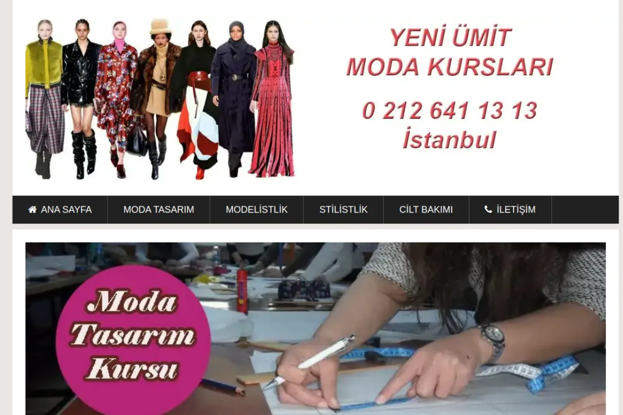 modatasarimkursu.org web sitesi ekran görüntüsü - Eğitim - DA 58