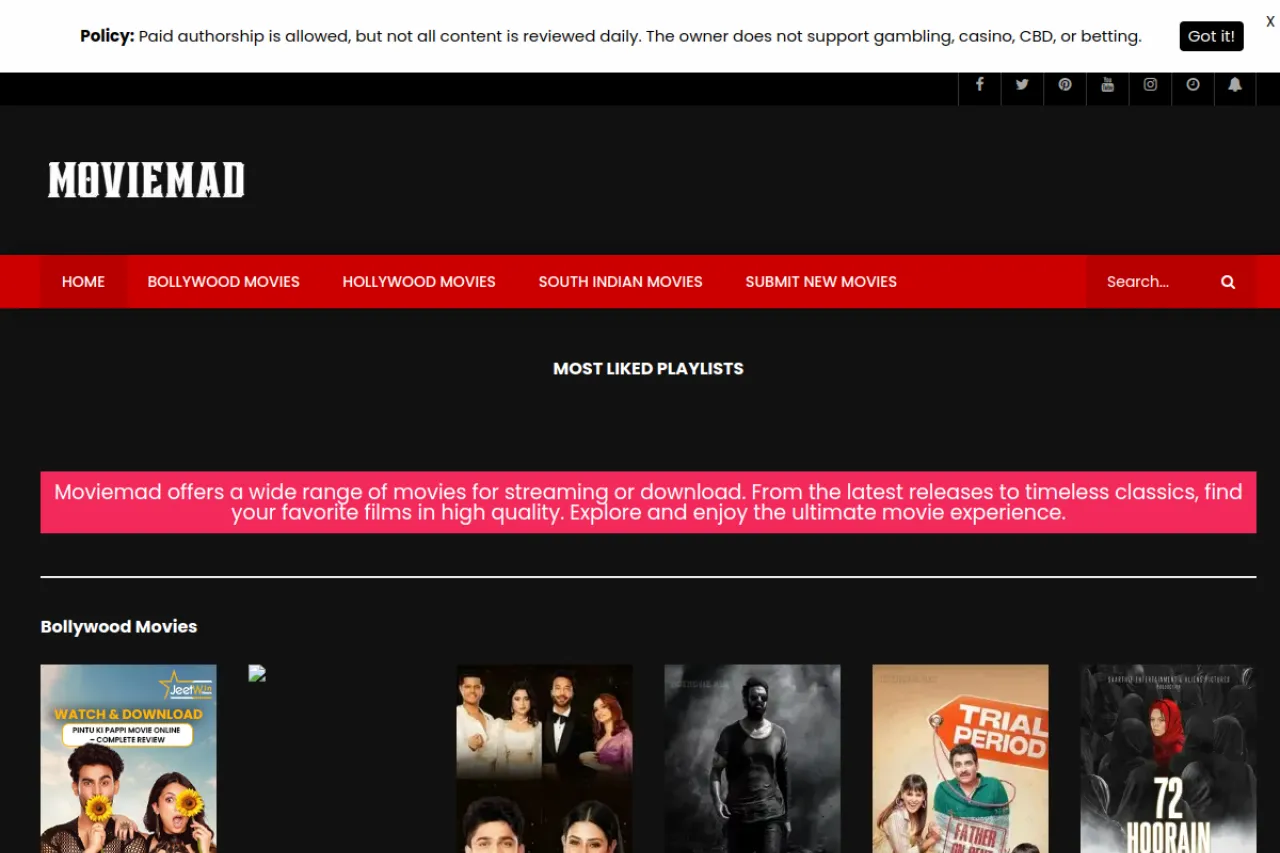 moviemad.com.in web sitesi ekran görüntüsü - DA 39
