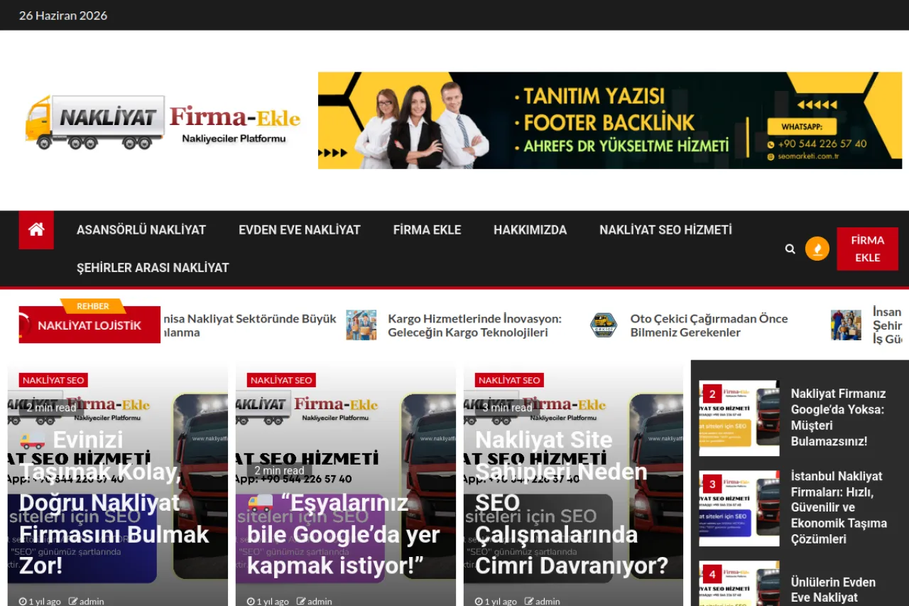 nakliyatfirmaekle.com web sitesi ekran görüntüsü - DA 55